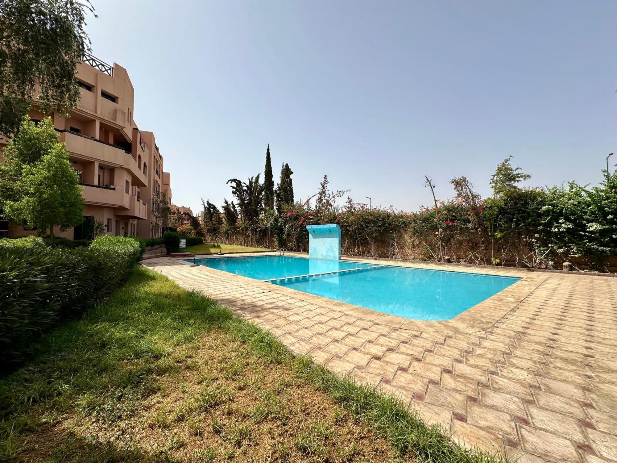 Oasi Di Relax Con Terrazza Vista Piscina Apartamento Marrakesh